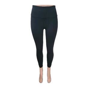 Spanx‎ Ponte Ankle Leggings Women's Size Medium Petite Black Slimming Shaping
